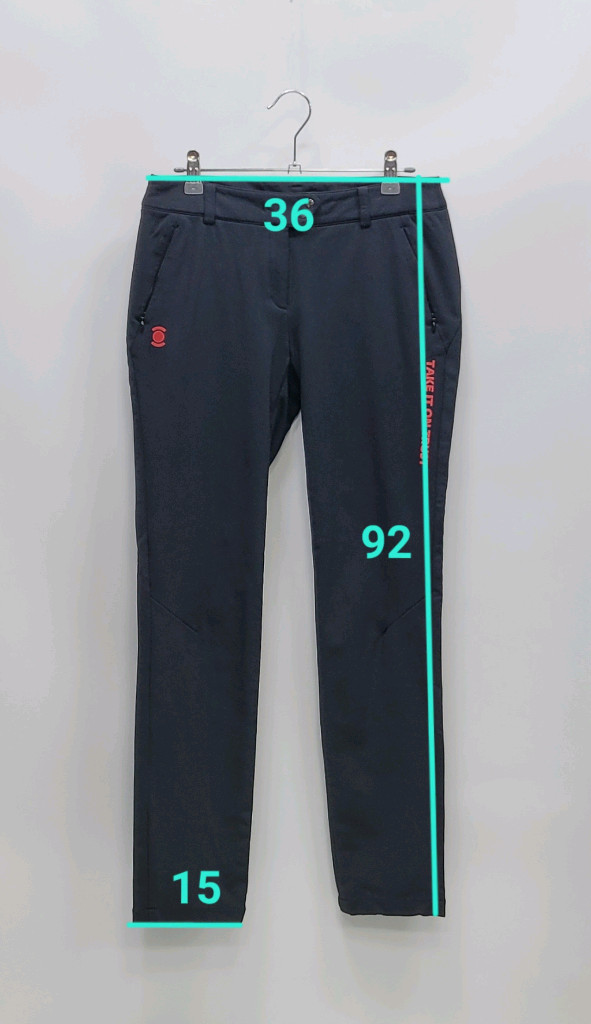 W.ANGLE 와이드앵글 골프 팬츠 / 여 67 블랙 이미지