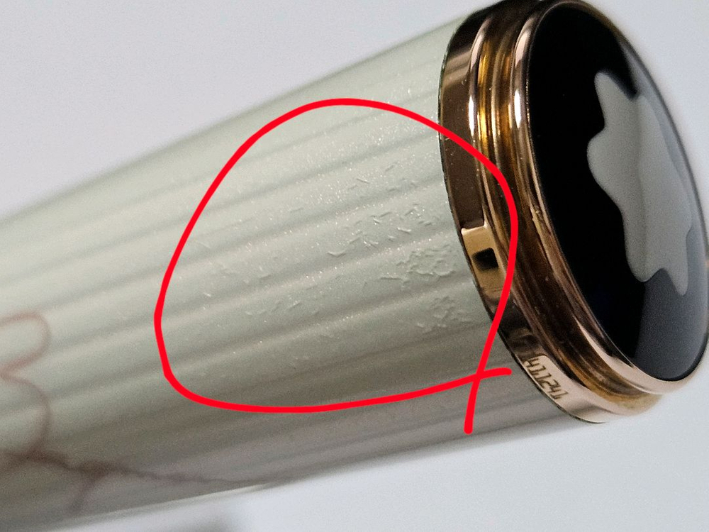 몽블랑 잉그리드 버그만 만년필 하자제품--2