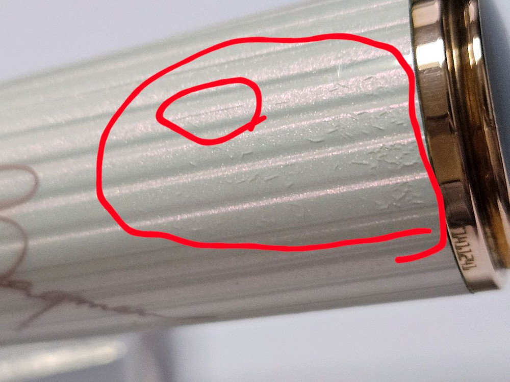 몽블랑 잉그리드 버그만 만년필 하자제품--3