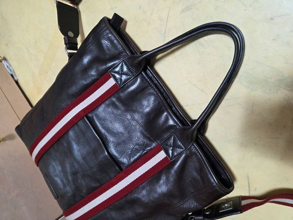 발리 정품 오리지널 삼선 브리프케이스 레더--5