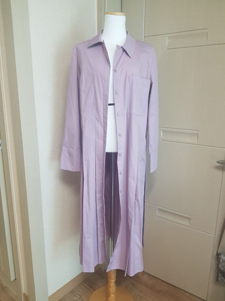 코스 원피스형 롱 셔츠--1