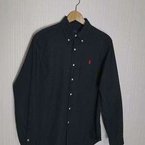 95-100 폴로 셔츠 블랙 옥스포드코튼 랄프로렌