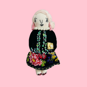 핸드메이드 인형 키링 브로치