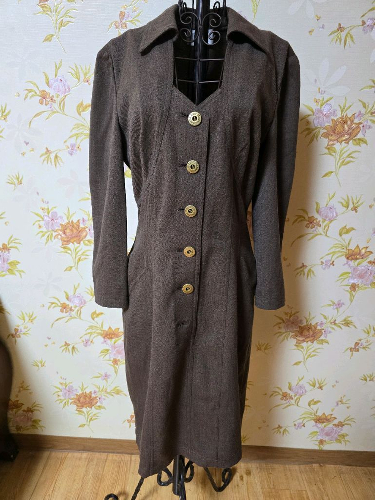 디올 마드모아젤 울 원피스 55~정핏66 이미지