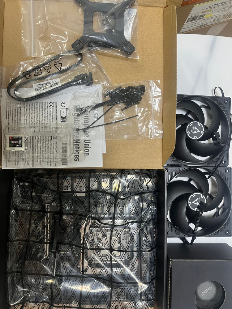 MSI A620M-E + AMD Ryzen 5 7600 (윈도우11PRO DSP) + 쿨러, 쿨링팬--1