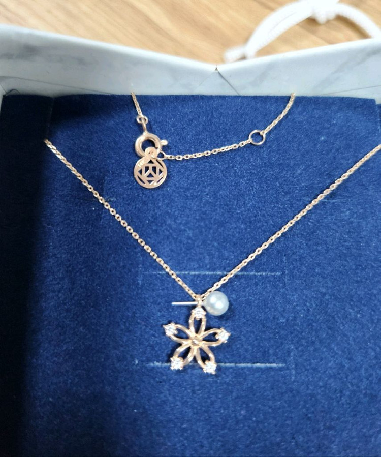 킨트 KINT 14K 데일리 별꽃 목걸이 (케이스 쇼핑백 선물 패키지 보유)--2