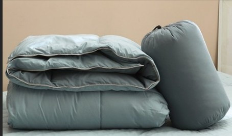 올리비아 데코 투웨이 자가발열 차렵이불Q 블루그레이--1