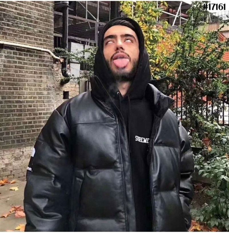 슈프림 노스페이스 가죽눕시 L--2