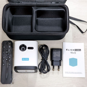 블릭 큐브 S 미니 포터블 빔프로젝터 세트 판매 스마트빔