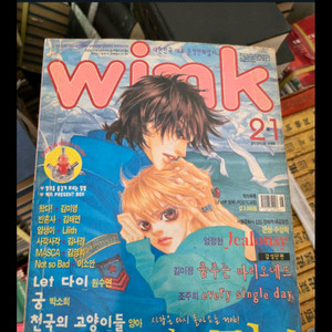 빈티지1995년엘르잡지,윙크결제창