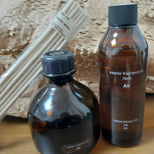 무인양품 프래그런스 오일 에어 200ml+리필1병+스틱