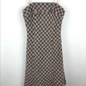 히메오네갸루 트위드 핑크롱끈원피스 y2k 빈티지 로걀 로맨틱 연말룩 파티룩 미디원피스