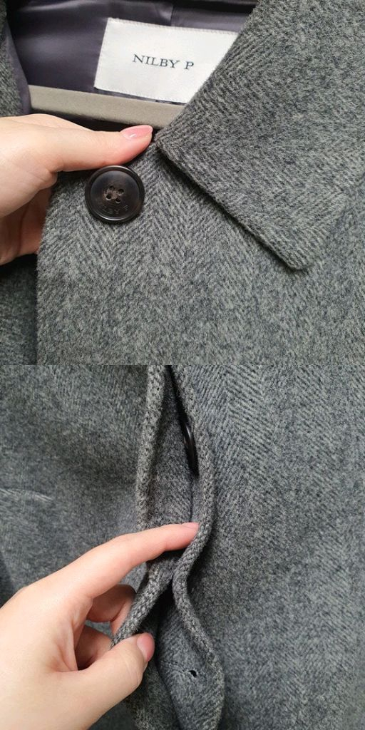 닐바이피 헤링본 핸드메이드 코트--4