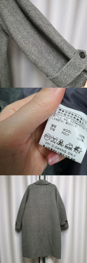 닐바이피 헤링본 핸드메이드 코트--6