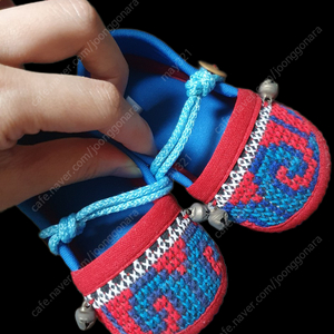 태국 손뜨개 아기 유아 신발