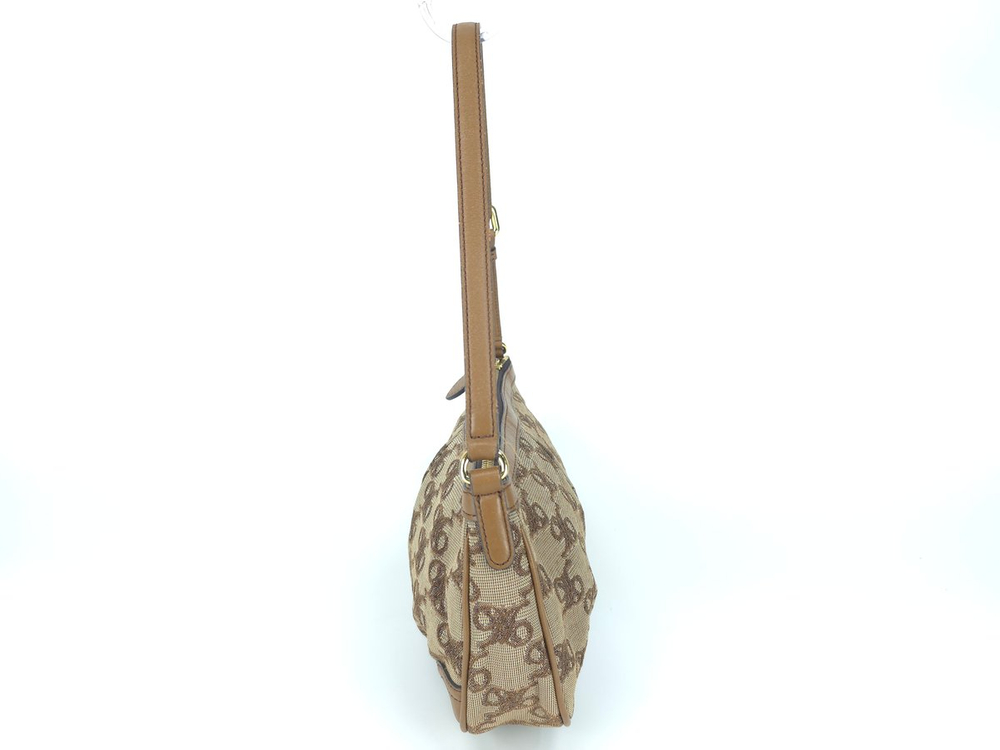 닥스 DD패턴 스몰 호보백 브라운 숄더백--3