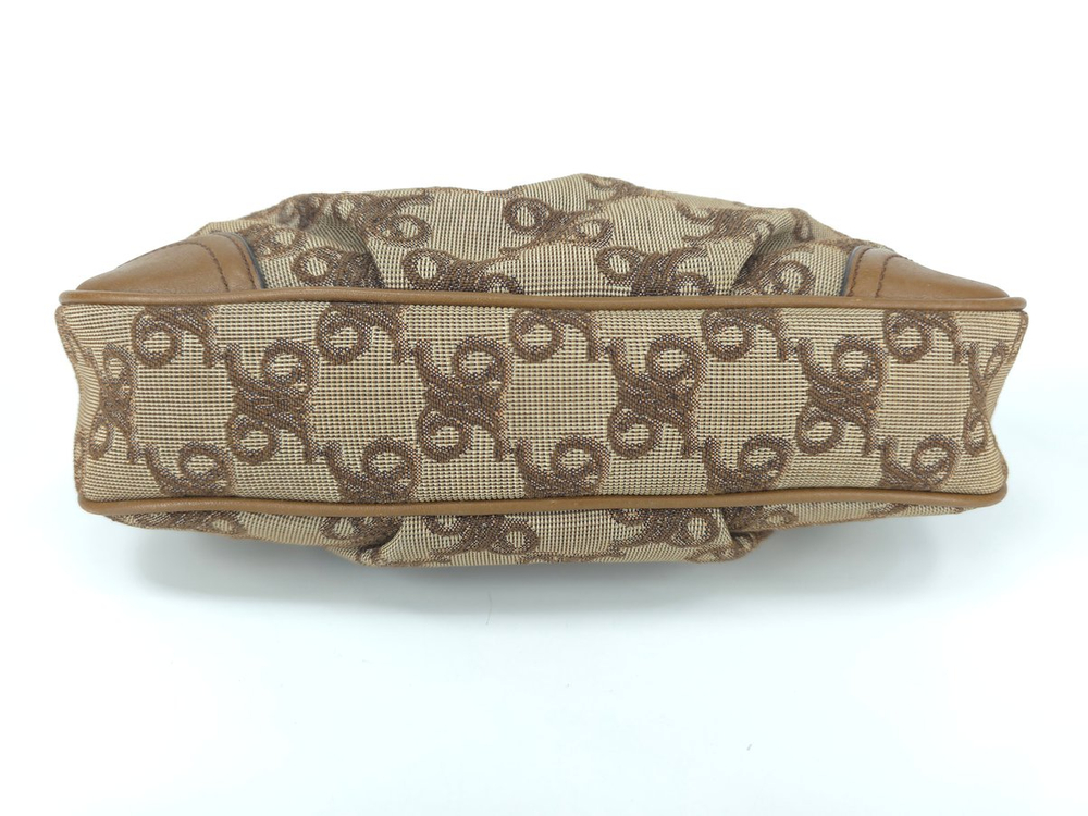 닥스 DD패턴 스몰 호보백 브라운 숄더백--5