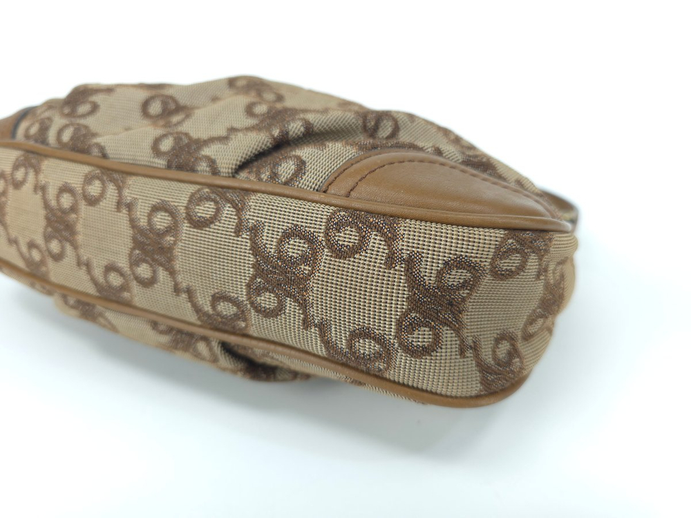 닥스 DD패턴 스몰 호보백 브라운 숄더백--6