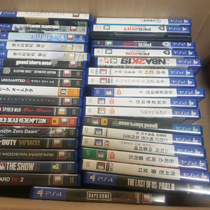 플스4 게임 Cd 일괄판매 이미지