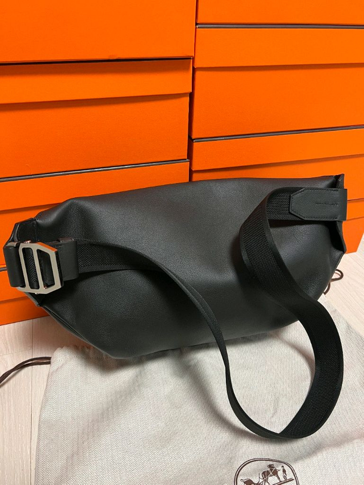 정품 시티슬라이드 벨트백 블랙--3