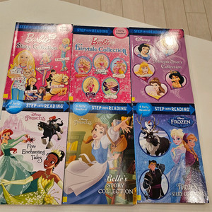 step into reading 바비 프린세스 겨울왕국 등 6권 early readers