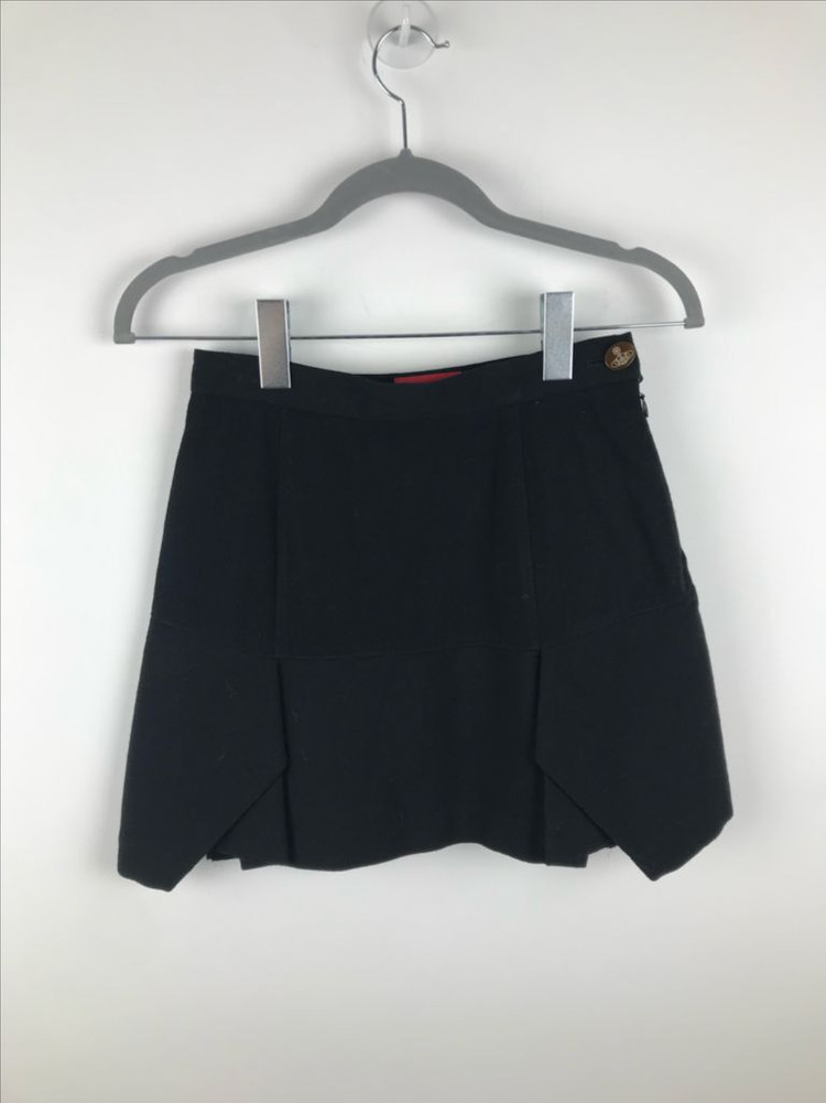 비비안웨스트우드 블랙 미니 스커트 a라인갸루락시크고스펑크룩 빈티지--1