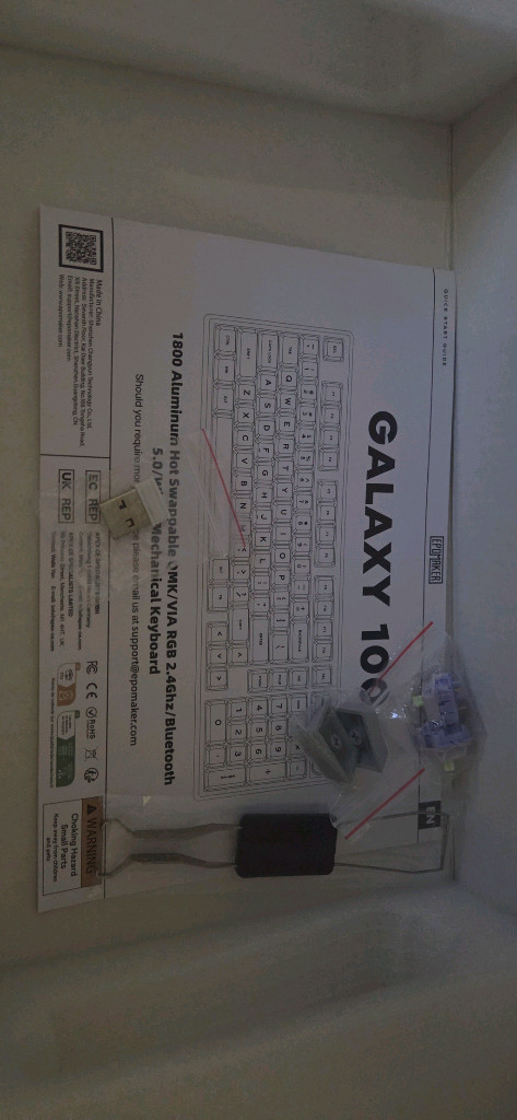 에포메이커 갤럭시100 키보드 자등화축 팝니다--2