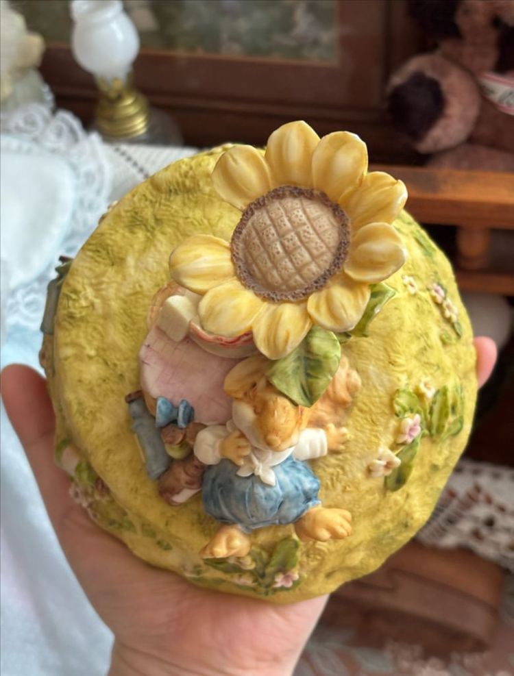 빈티지오르골) 1991년도 빈티지 Ganz 리틀치저스 생쥐 오르골 빈티지피겨린 빈티지소품 앤틱소품 카페인테리어소품--6