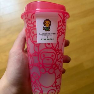 (교환)스타벅스 베이프 마일로 리유저블 컵 이미지