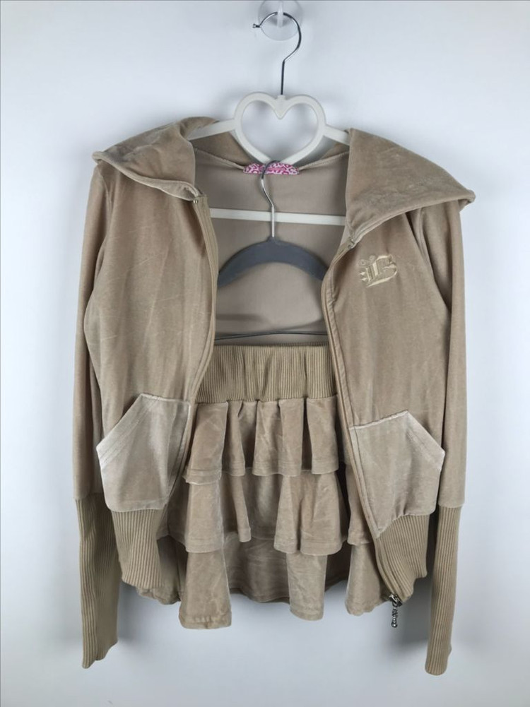 베이비메탈클럽 캔디코튼 벨벳 벨루어 y2k 베메클 트레이닝 세트 셋업--1