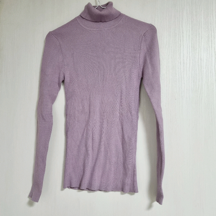 탑텐 소프트 립 터틀넥 골지 목폴라티 니트--1