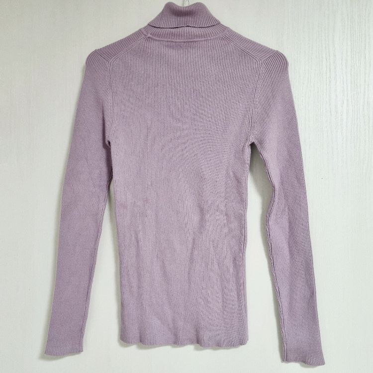 탑텐 소프트 립 터틀넥 골지 목폴라티 니트--2