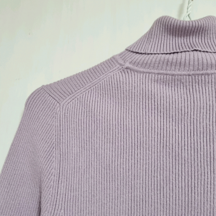 탑텐 소프트 립 터틀넥 골지 목폴라티 니트--3