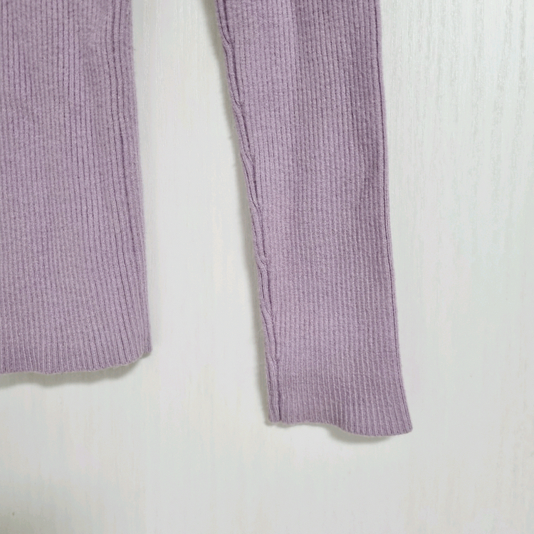 탑텐 소프트 립 터틀넥 골지 목폴라티 니트--4