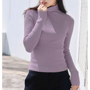 탑텐 소프트 립 터틀넥 골지 목폴라티 니트