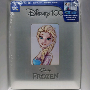 디즈니 100주년 겨울왕국 (Frozen) 4K 베스트 바이 독점 한정판 스틸북 블루레이[미개봉 새제품 특가 무배]