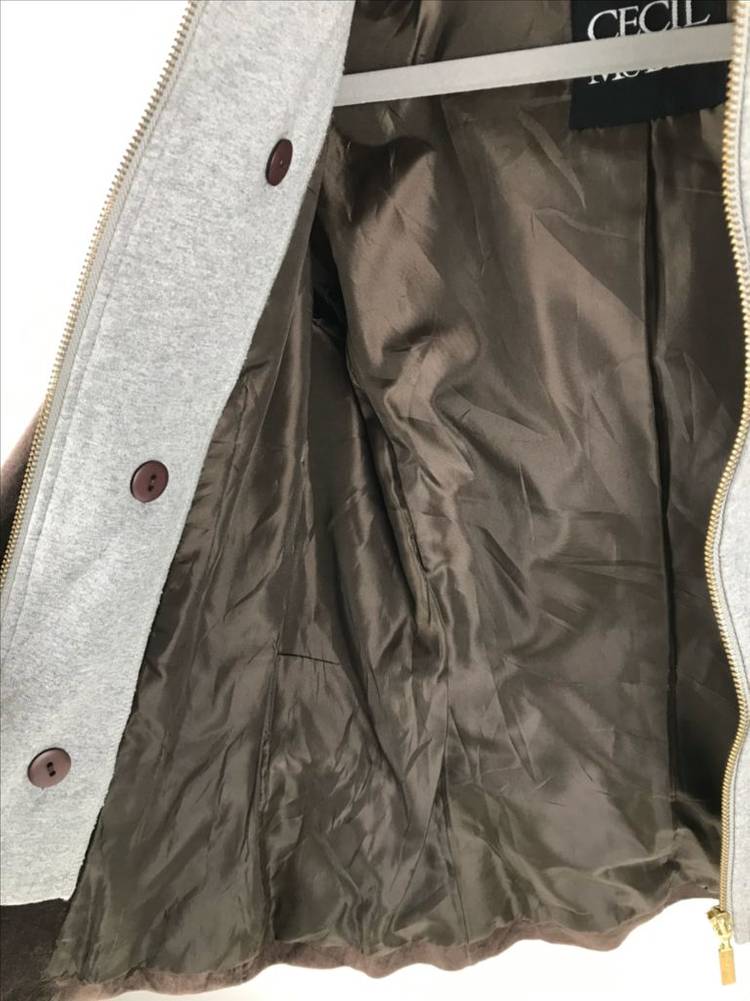 세실맥비 스웨이드 후드 자켓 브라운 라떼갸루 페어리룩 보헤미안히피룩--8