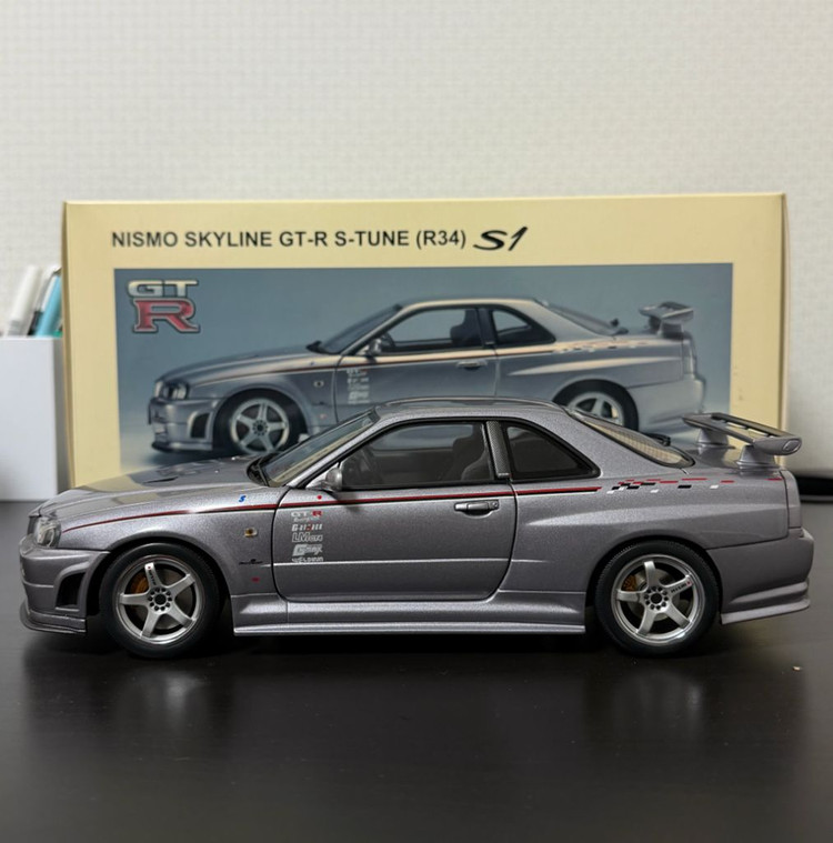 1:18 오토아트 밀레니엄 닛산 스카이라인 R34 GT-R 니스모 S-TUNE 다이캐스트 이미지