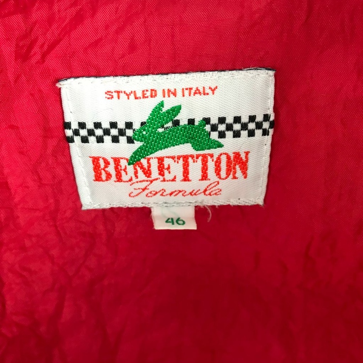 90s 베네통 레이싱 자켓 ma-1 항공점퍼 바이커 f1 오렌지 빈티지--6