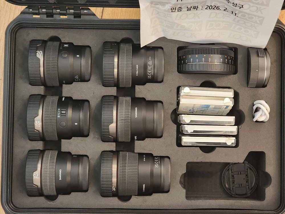 삼양 V-AF 렌즈 세트(매뉴얼포커스, 렌즈스테이션포함) 이미지