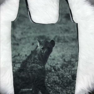 빈티지 하이에나 프린팅 매쉬 그물 에코백 숄더백 y2k 메쉬백 토트백가방