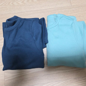 아떼아떼 봄모달내복 4사이즈 네이비 민트 쫄 일괄