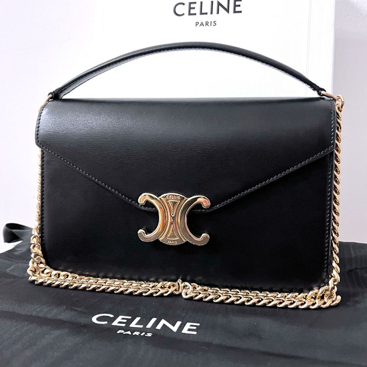 [S급/정품] 셀린느 마고 체인 지갑 가방 블랙--1