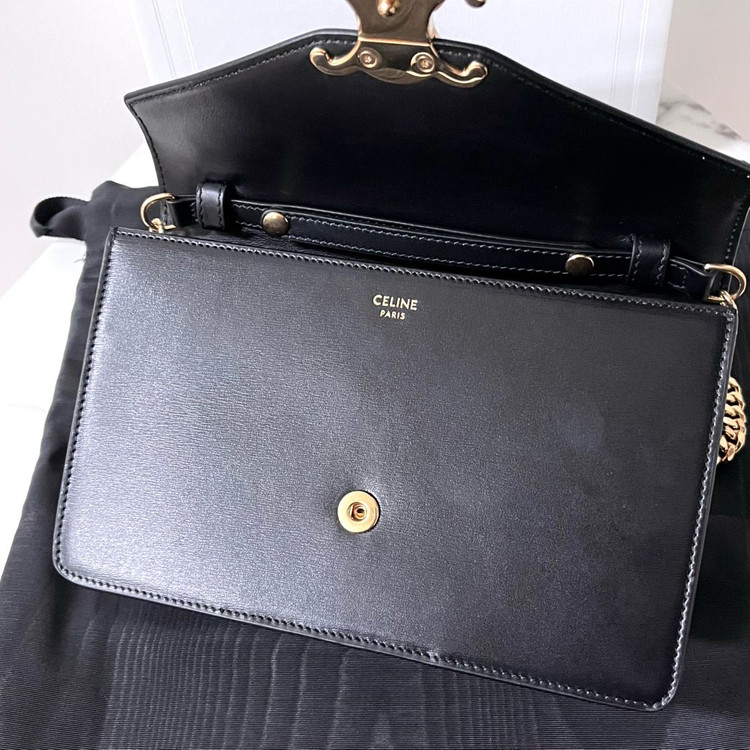 [S급/정품] 셀린느 마고 체인 지갑 가방 블랙--3