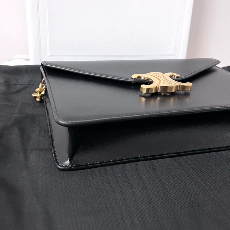 [S급/정품] 셀린느 마고 체인 지갑 가방 블랙--5