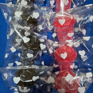 스타벅스 베이비 마일로 리유저블 컵 브라운+핑크 세트(4세트보유)