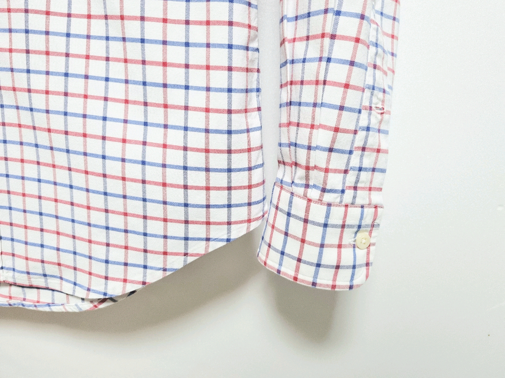 남성 POLO 폴로 랄프로렌 옥스포드 옥스퍼드 긴팔 체크 패턴 남방 셔츠--5