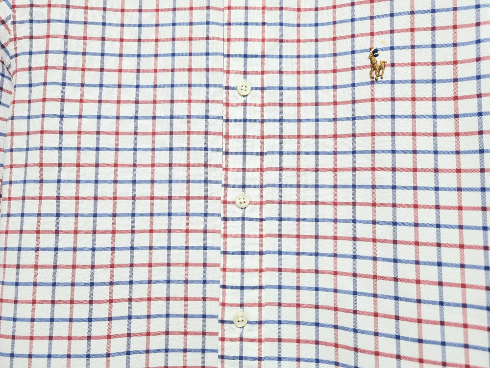 남성 POLO 폴로 랄프로렌 옥스포드 옥스퍼드 긴팔 체크 패턴 남방 셔츠--7