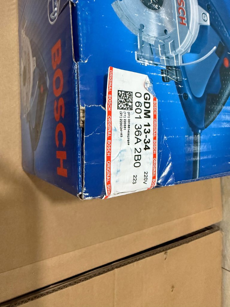 미사용 보쉬 마블커터 GDM13-34 타일 석재 콘크리트 대리석커터 절단기 1300W 이미지