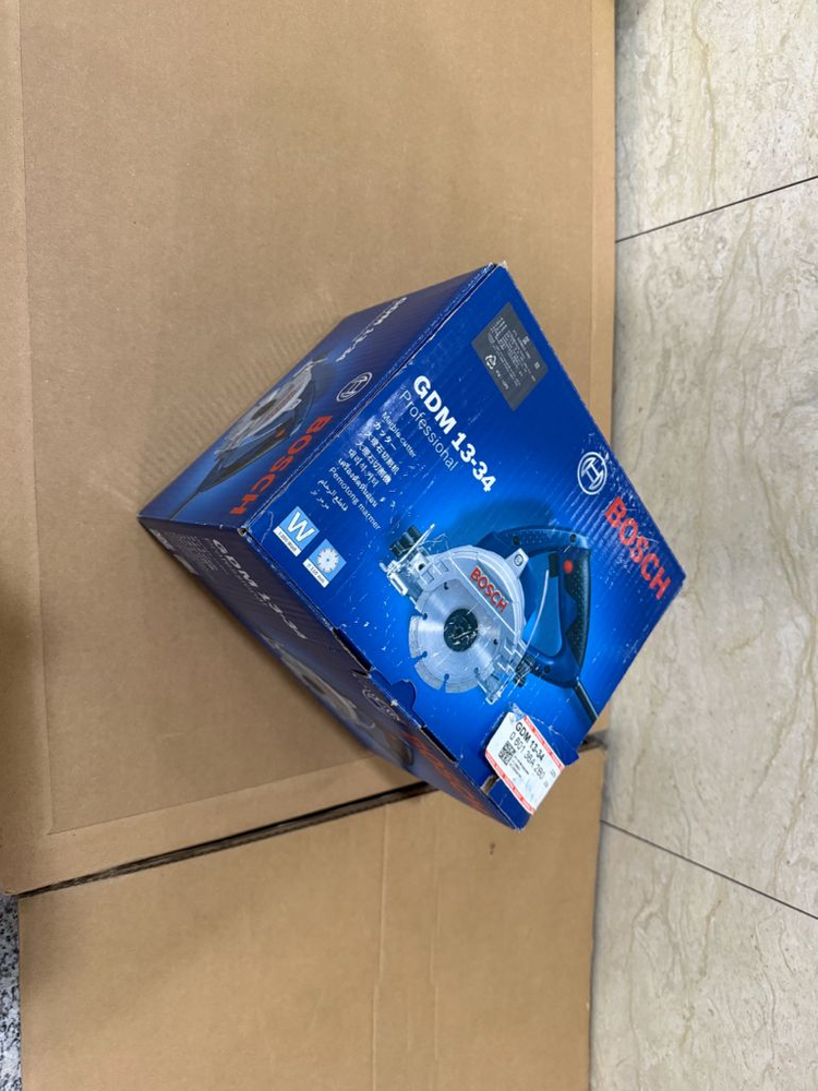 미사용 보쉬 마블커터 GDM13-34 타일 석재 콘크리트 대리석커터 절단기 1300W 이미지